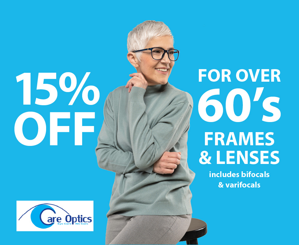 15% off over 60s banner