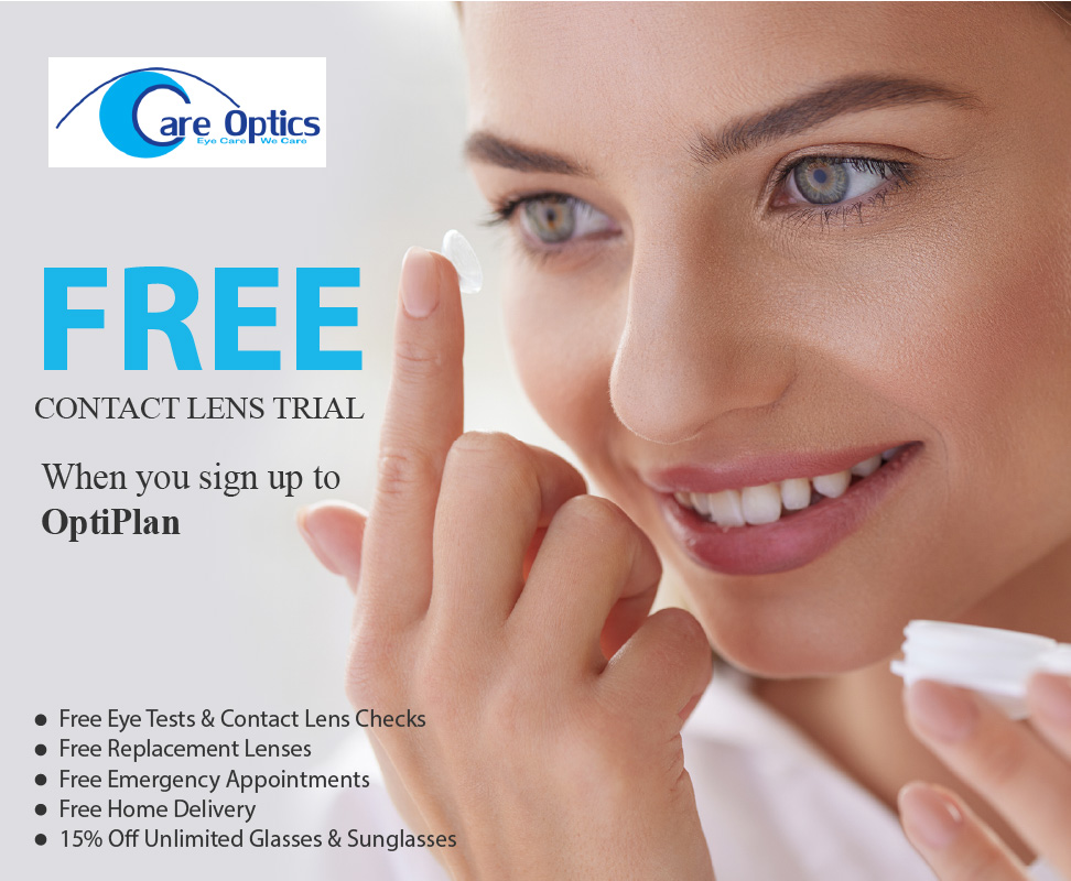 free contact lens trial banner